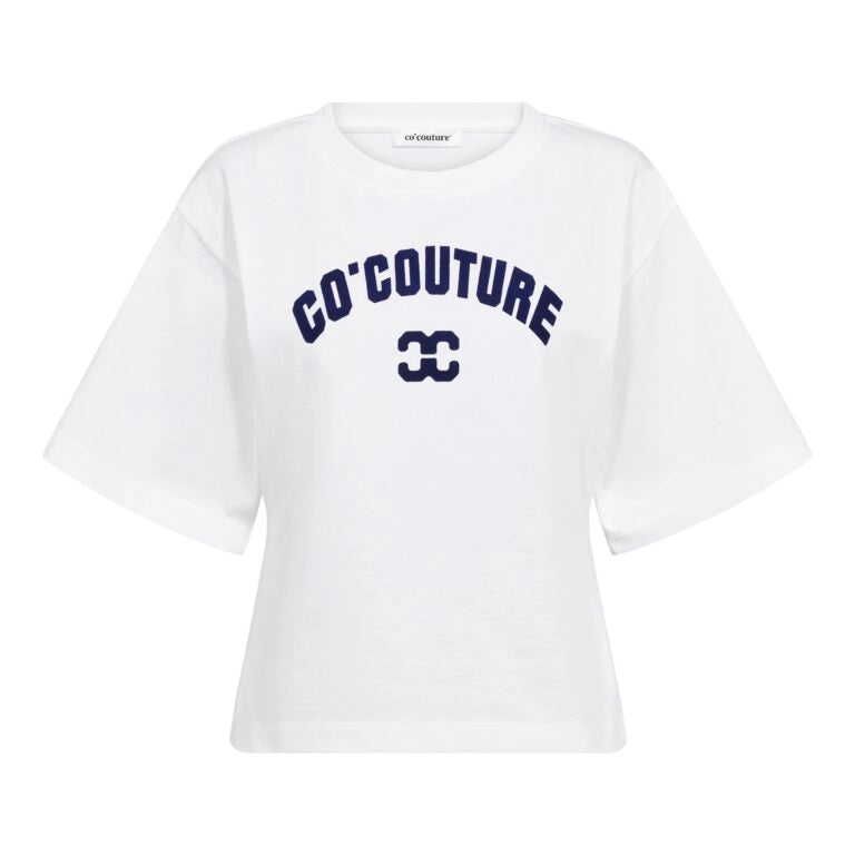 COCOUTURE 43013 Zengacc TEE O-neck White - BLUE: белый футболка для женщин