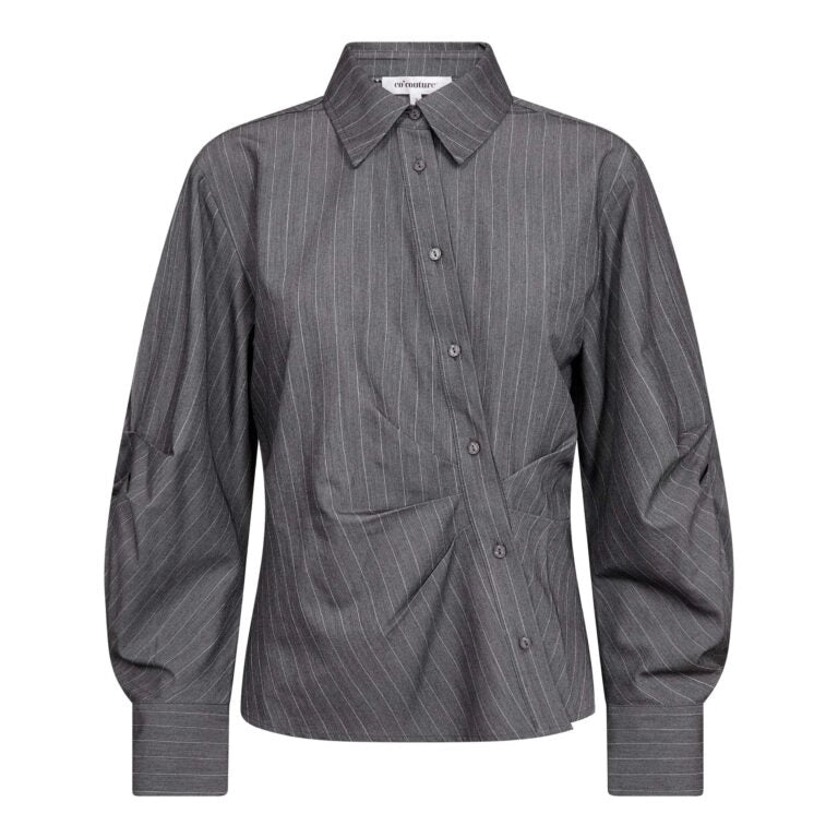 COCOUTURE | CAMISAS | MUJER | LYVIACC ASYM PIN MID GREY | GRIS