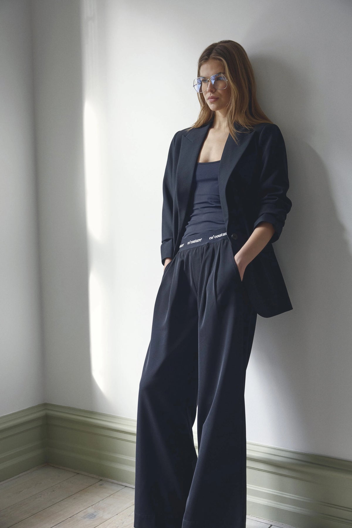 COCOUTURE 31143 Aminacc LOGO Black: nero pantaloni da donna