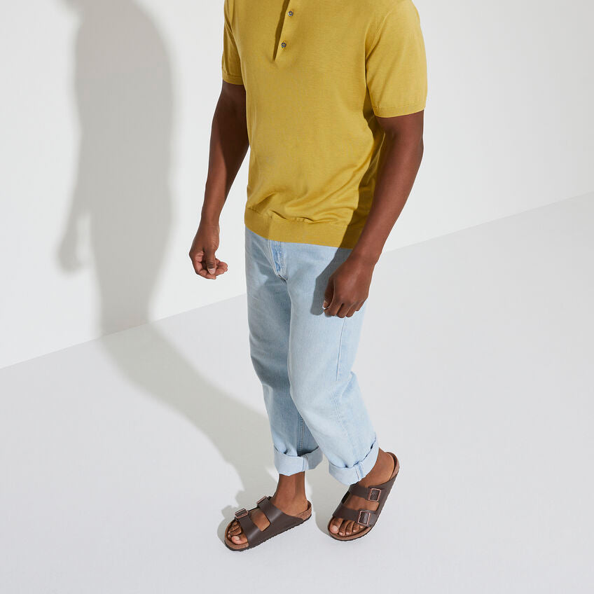 Sandalias De La Marca Birkenstock Para Unisex Modelo Arizona Birko-Flor Dark Brown En Color Marrón