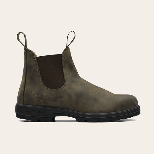 BLUNDSTONE | UNISEX CHELSEA BOOTS | RUSTIC BROWN ICONIC CHELSEA BOOT | BROWN