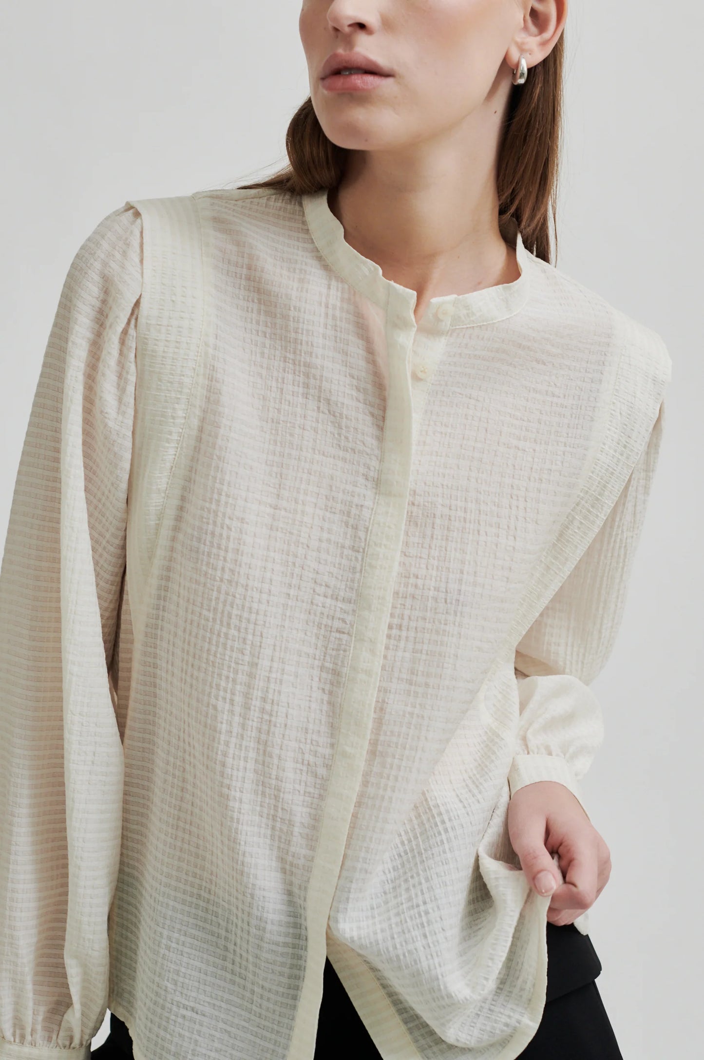 SECOND FEMALE | WOMEN'S SHIRT | PROVENCE SHIRT BRAZILIAN SAND | BEIGE