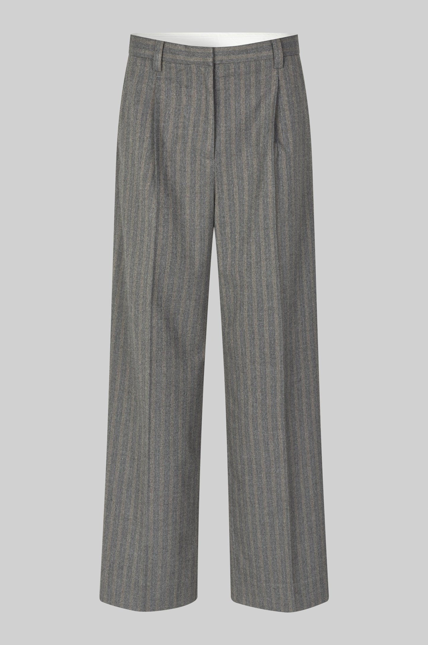 SECOND FEMALE | WOMEN'S PANTS | HOLLANDA TROUSERS DARK GREY MELANGE | GREY