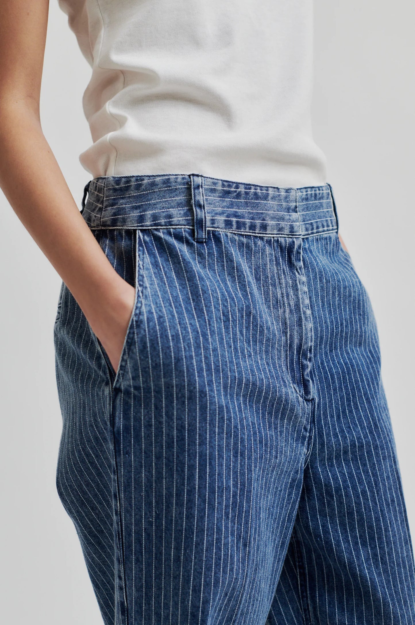 SECOND FEMALE | PANTALONS DONA | TENNESSEE TROUSERS BLUE DENIM | BLAU