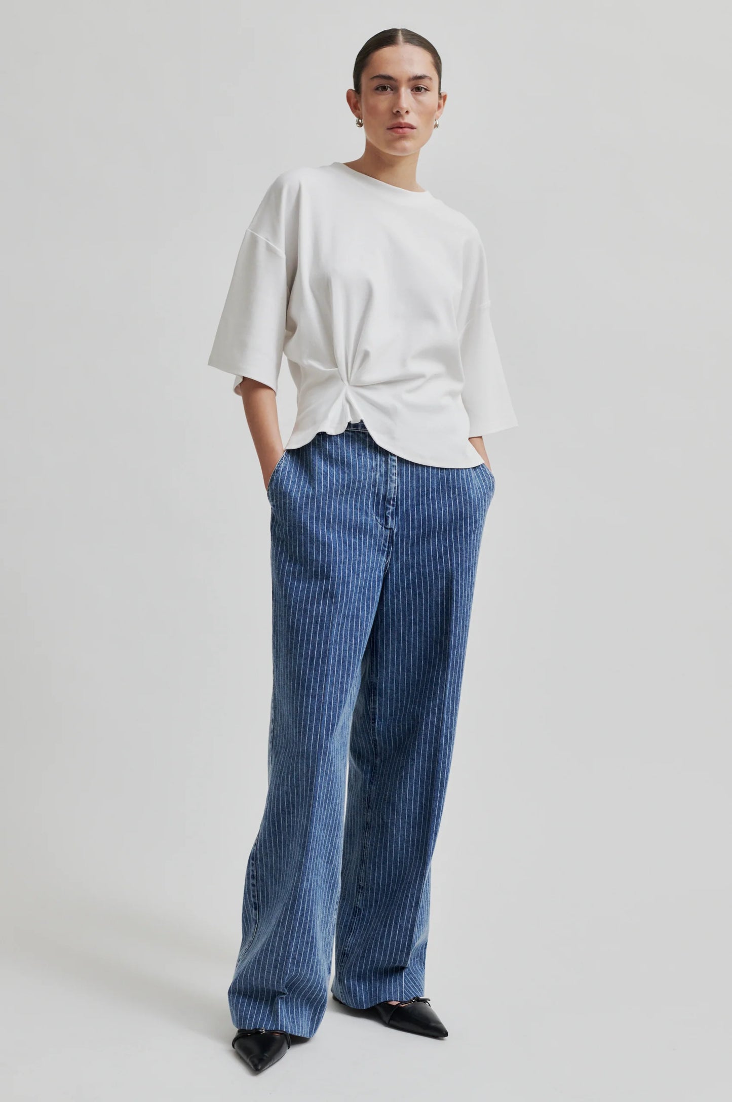 SECOND FEMALE | PANTALONES MUJER | TENNESSEE TROUSERS BLUE DENIM | AZUL