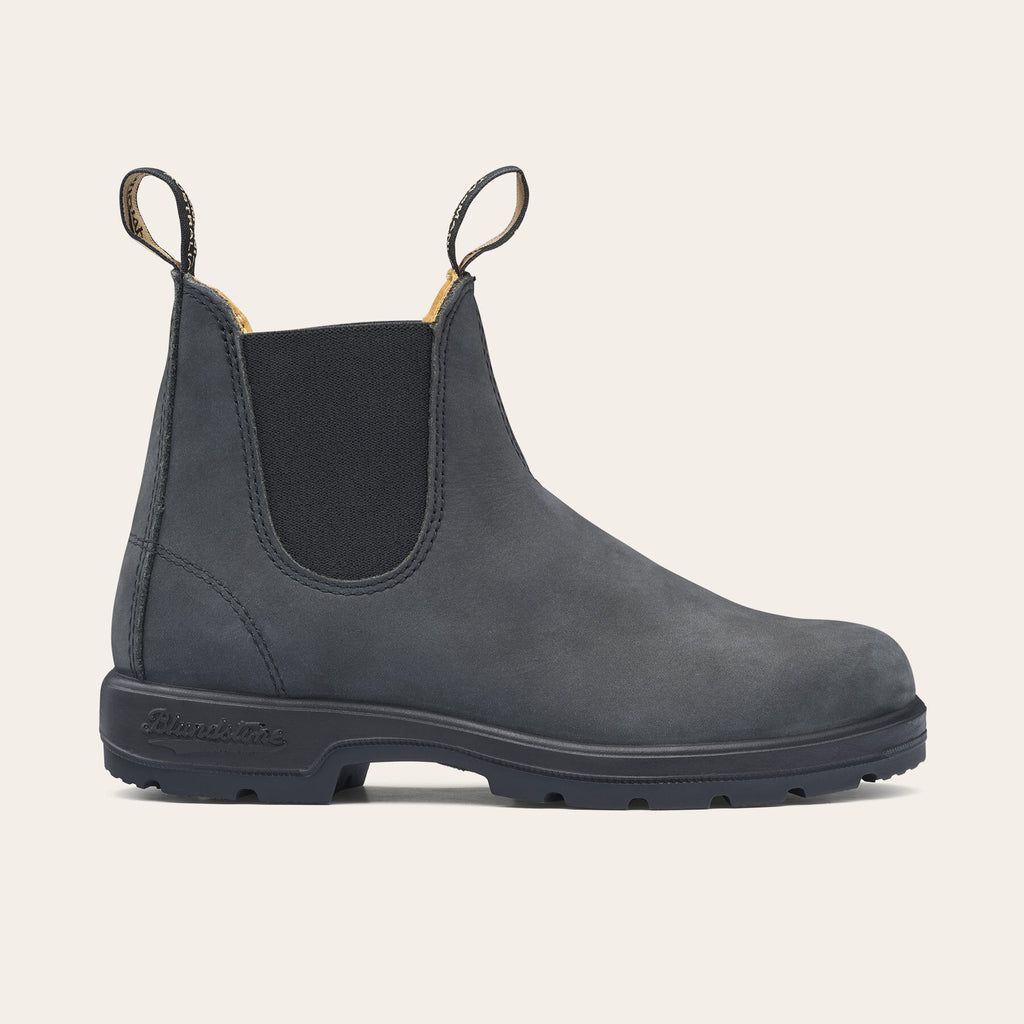BLUNDSTONE | BOTAS CHELSEA | UNISEX | 587 RUSTIC BLACK LEATHER | NEGRO