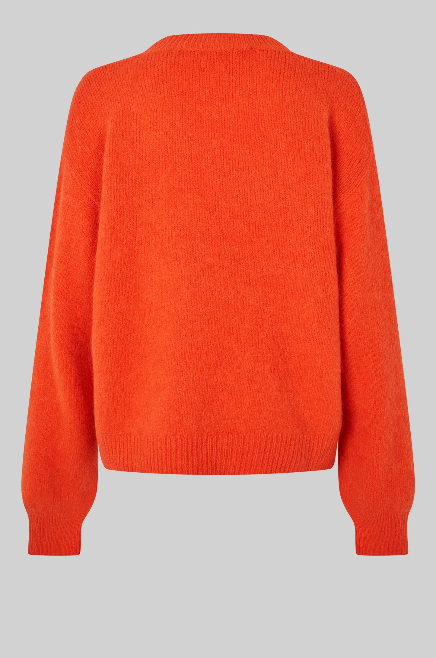 SECOND FEMALE | JERSEIS DONA | ANNELEEN KNIT O-NECK PUREED PUMPKIN | ORANGE