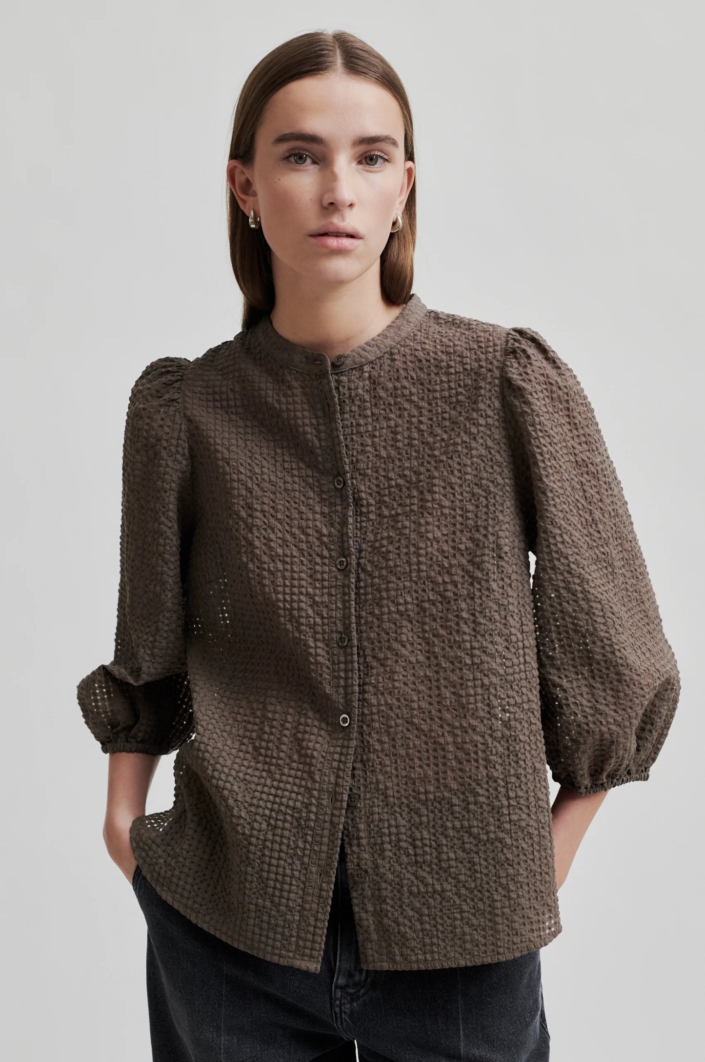 SECOND FEMALE | WOMEN'S BLOUSE | TASCHA KAHKI | KHAKI