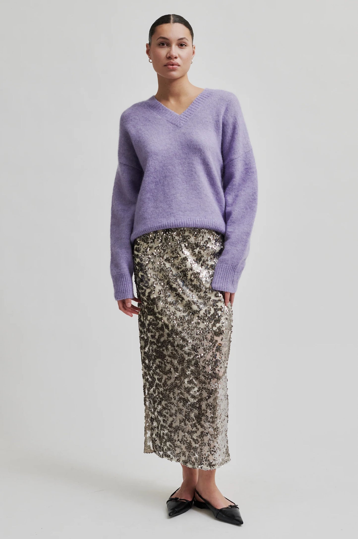 SECOND FEMALE | WOMEN'S SKIRTS AND DRESSES | PAILEY SKIRT SILVER BIRCH | SILVER