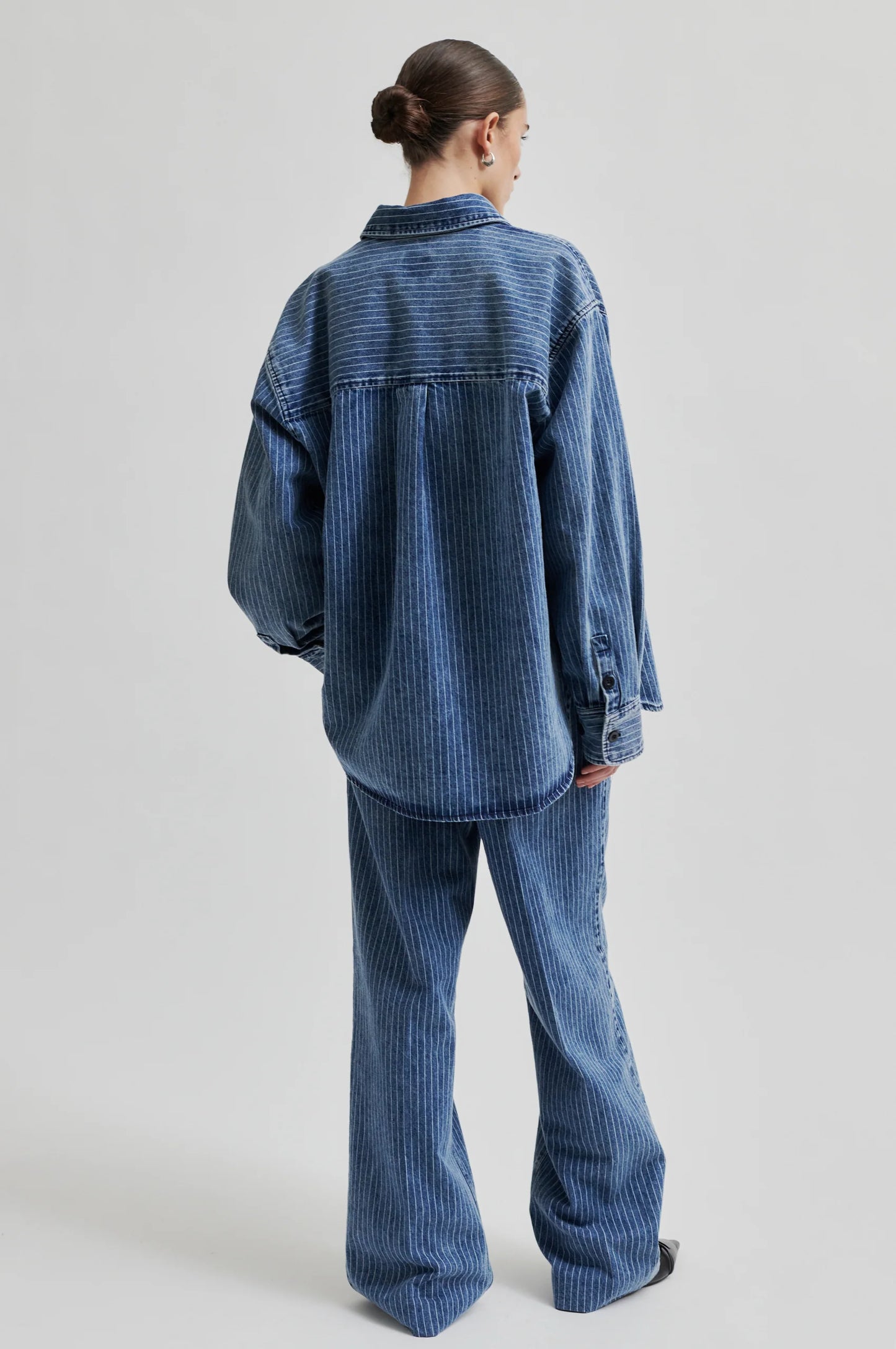 SECOND FEMALE | CAMISSA DONA | TENNESSE CLASSIC SHIRT BLUE DENIM | BLAU