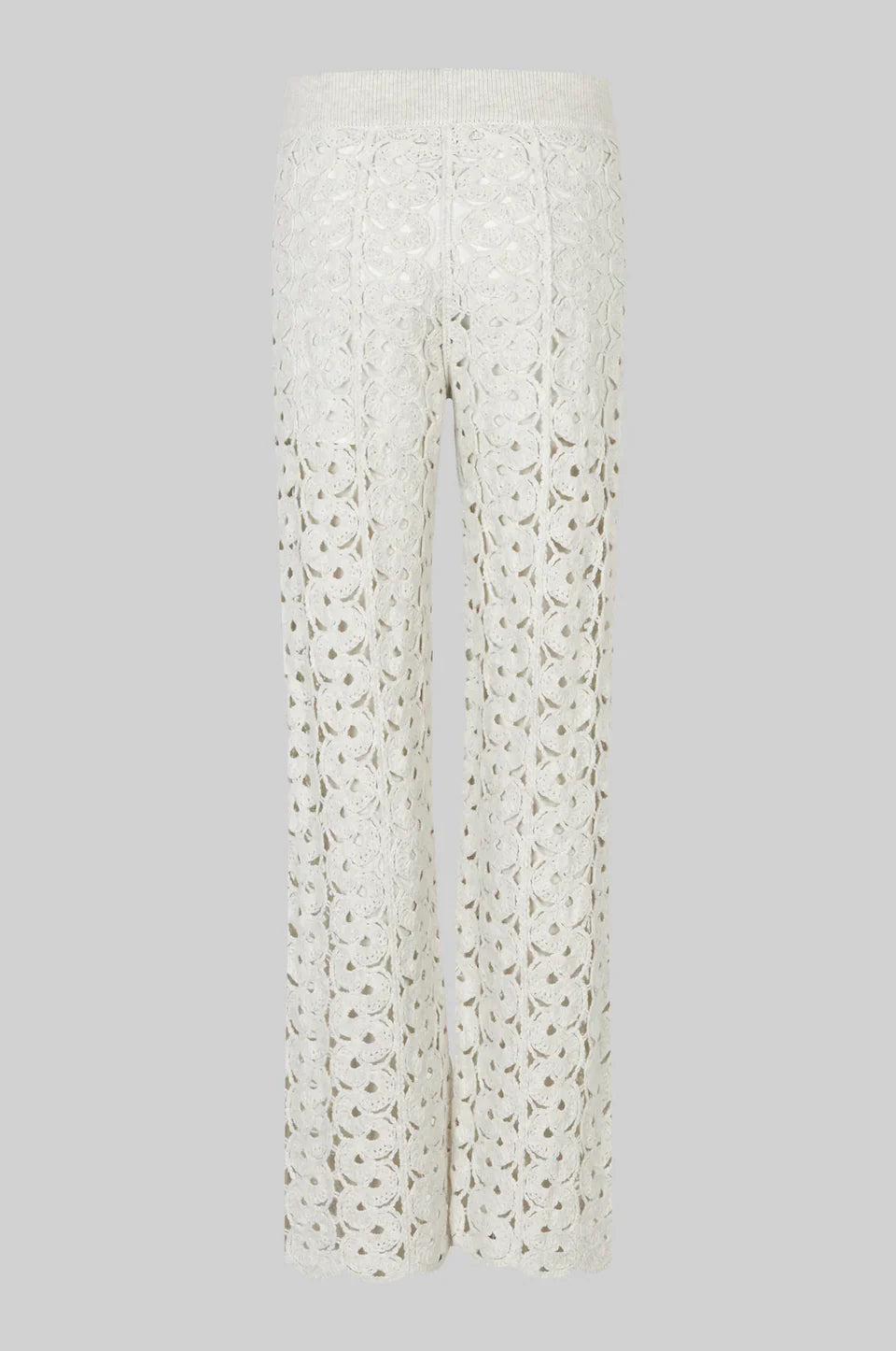 SECOND FEMALE Coralie KNIT Pants: أبيض بنطال للنساء