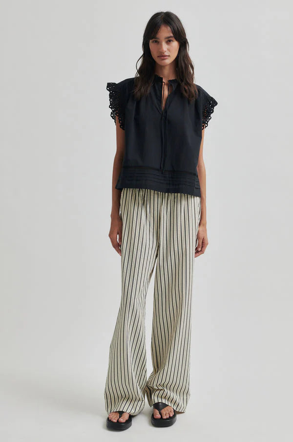 SECOND FEMALE | PANTALONES | MUJER | SERIFA TROUSERS | BLANCO