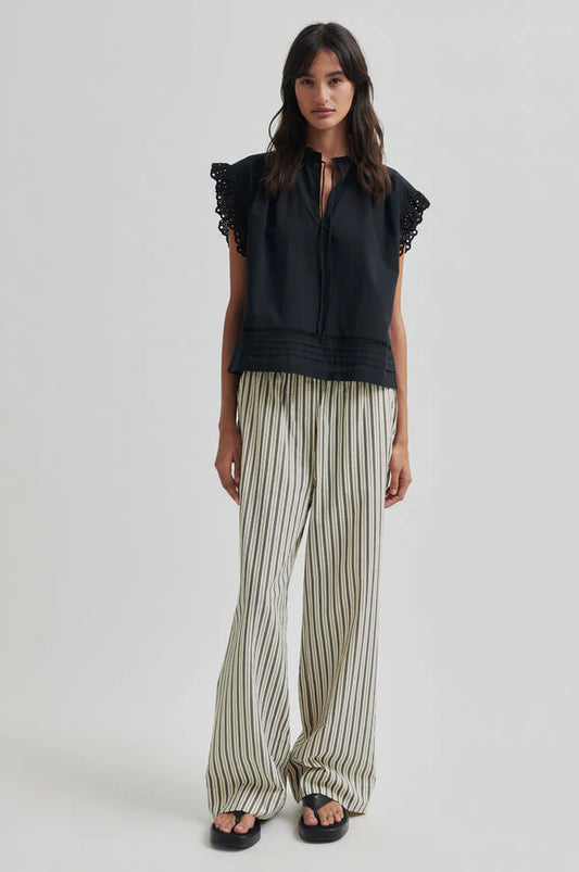 SECOND FEMALE | PANTALONES | MUJER | SERIFA TROUSERS | BLANCO