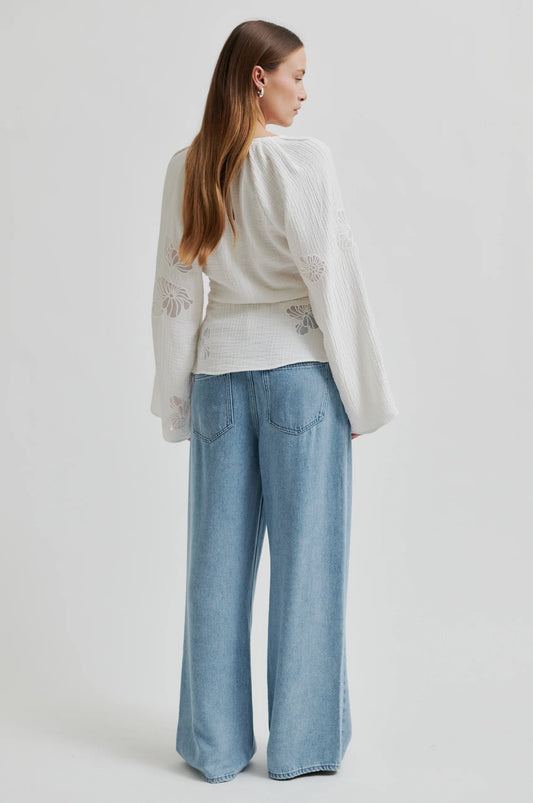 SECOND FEMALE | BLUSA | MUJER | LIMONA BLOUSE | BLANCO