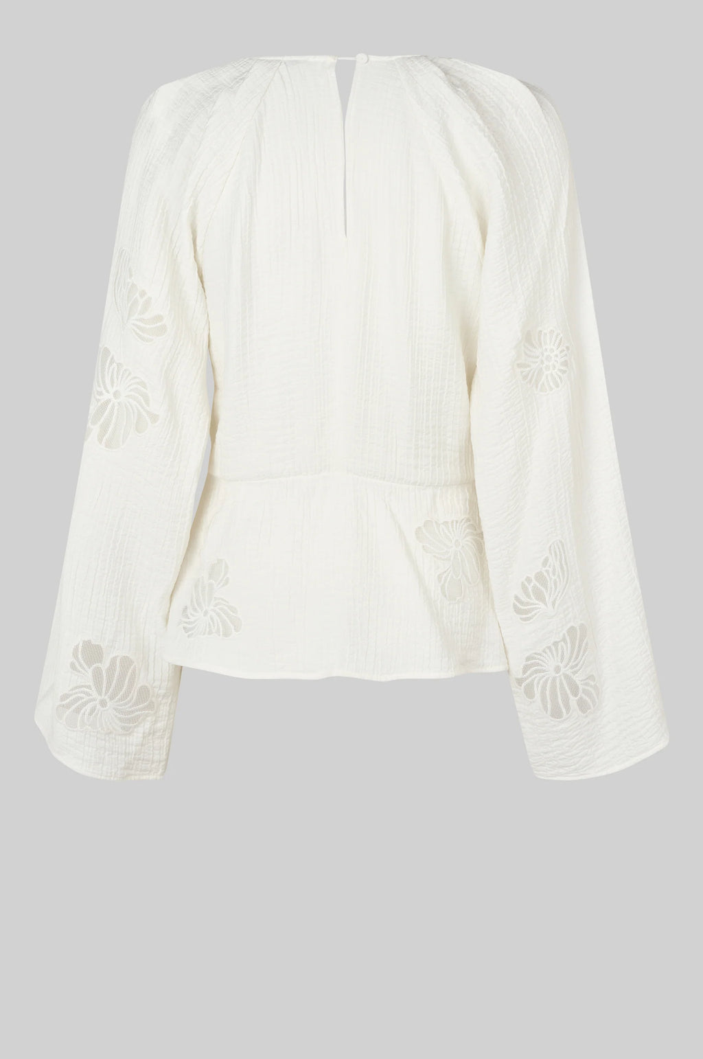 SECOND FEMALE Limona Blouse: wit blouse voor dames