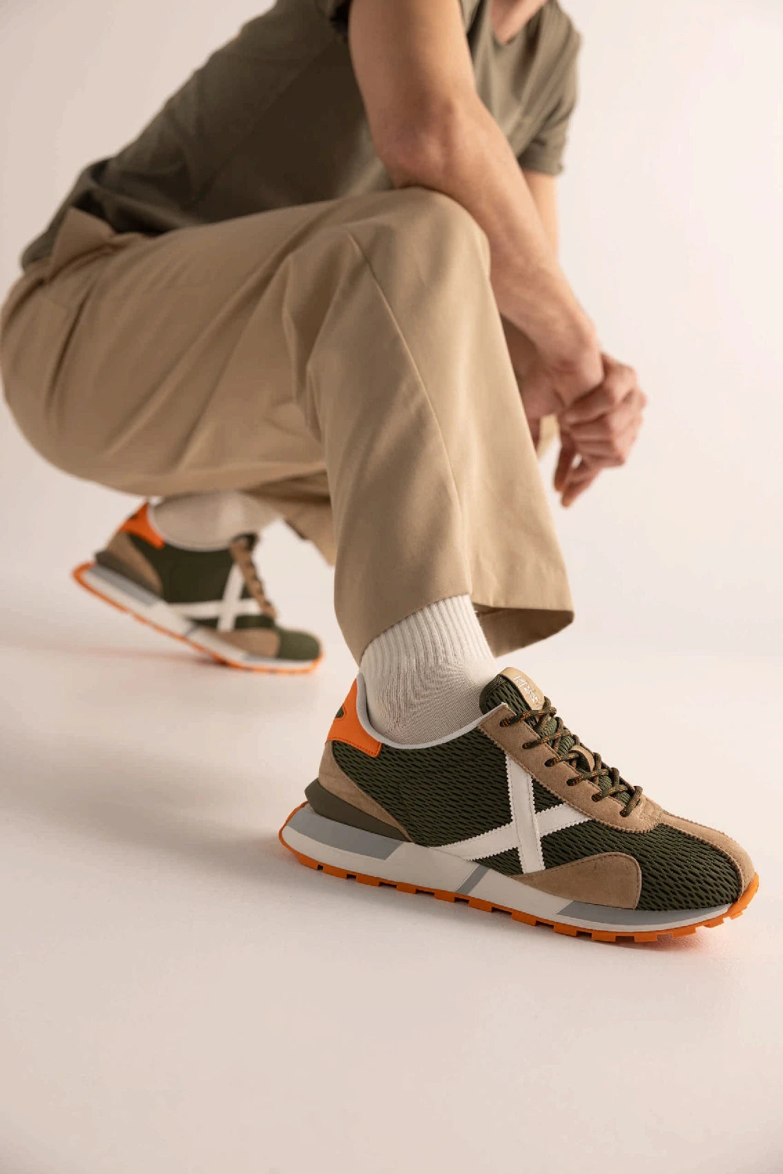 MUNICH Sapporo CLUB 198: vert baskets pour homme