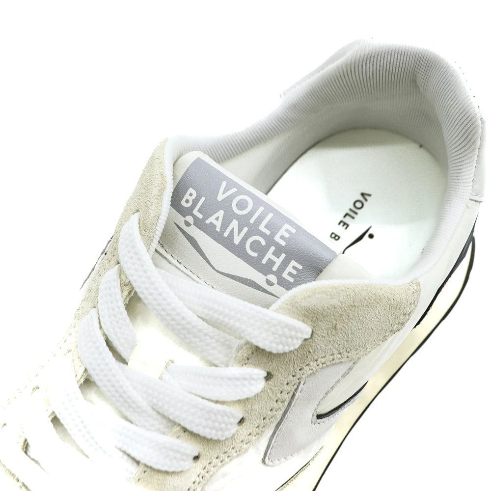 VOILE BLANCHE | SNEAKERS | HOMBRE | PARIS POWER MAN SUEDE/NYLON OFF WHITE-BLUE | AZUL