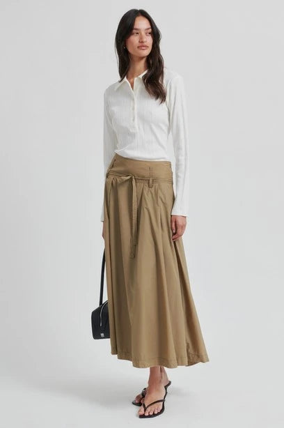SECOND FEMALE | SKIRT | WOMAN | AMARI SKIRT | BEIGE