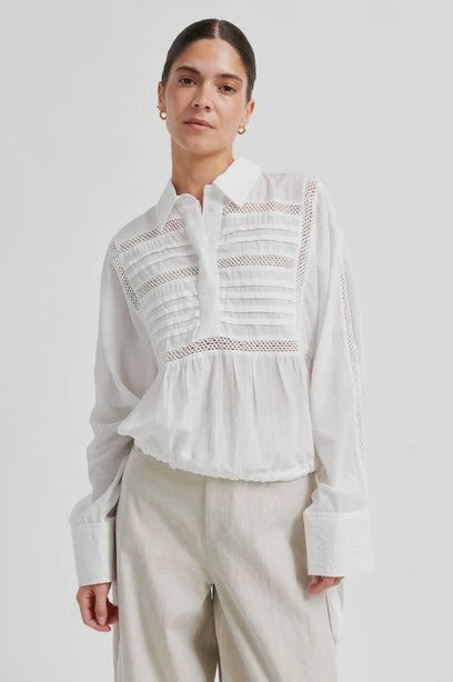 SECOND FEMALE | CAMISA | MUJER | MARTHA BLOUSE | BLANCO