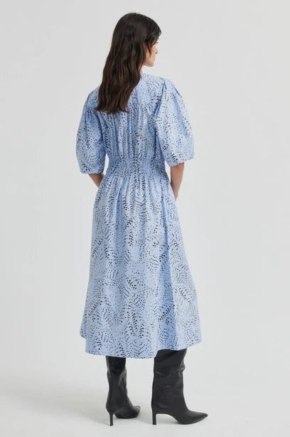 SECOND FEMALE | VESTIDO | MUJER | LIVINA DRESS | AZUL