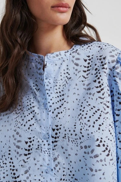 SECOND FEMALE | CAMISA | MUJER | LIVINA SHIRT | AZUL