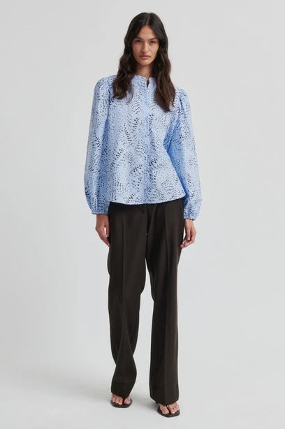 SECOND FEMALE | CAMISA | MUJER | LIVINA SHIRT | AZUL