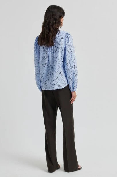 SECOND FEMALE | CAMISA | MUJER | LIVINA SHIRT | AZUL