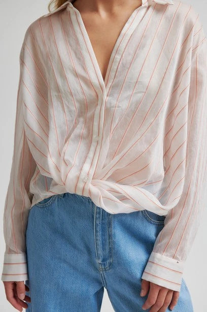 SECOND FEMALE | BLUSAS | MUJER | CHEVY TWIST SHIRT CREAM PUFF | BEIGE