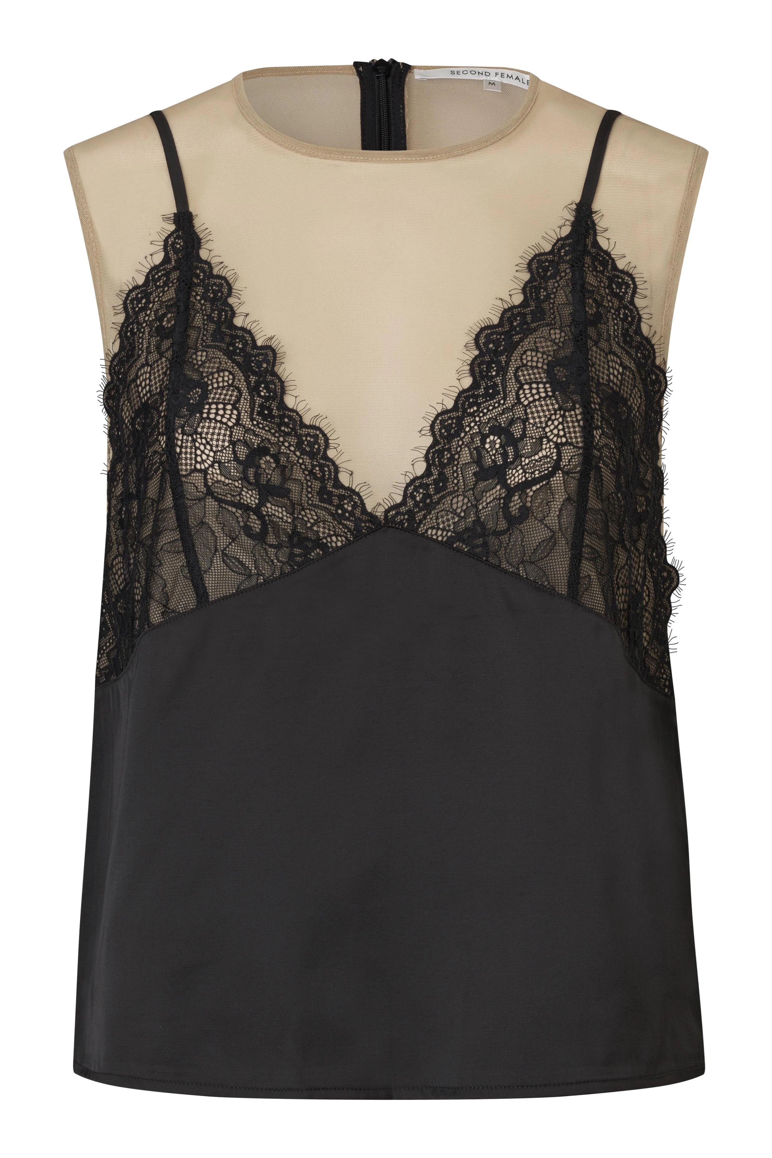 SECOND FEMALE | BLUSAS | MUJER | GRACEA TOP BLACK | NEGRO