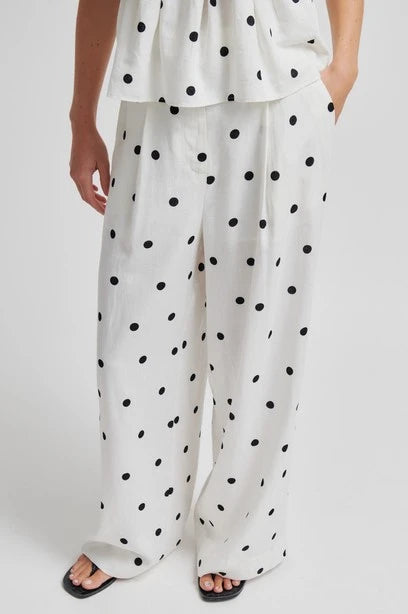 SECOND FEMALE | PANTALONES | MUJER | SALLIY TROUSSERS WHITE ALLYSUM | BLANCO