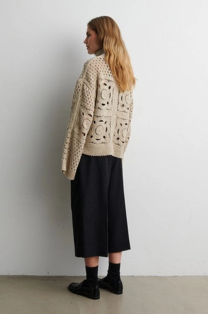 SECOND FEMALE Sella Cropped Trousers Black: negre pantalons per a dona
