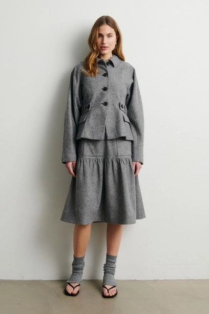 SECOND FEMALE Lydney Skirt GREY Melange: grigio giacca da donna
