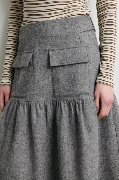 SECOND FEMALE Lydney Skirt GREY Melange: grigio giacca da donna