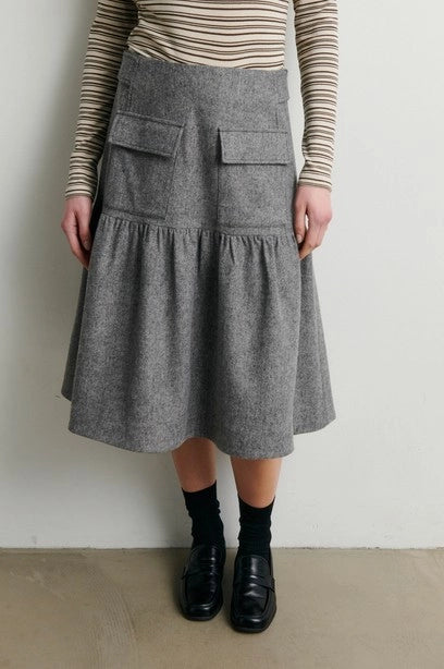 SECOND FEMALE Lydney Skirt GREY Melange: grigio giacca da donna