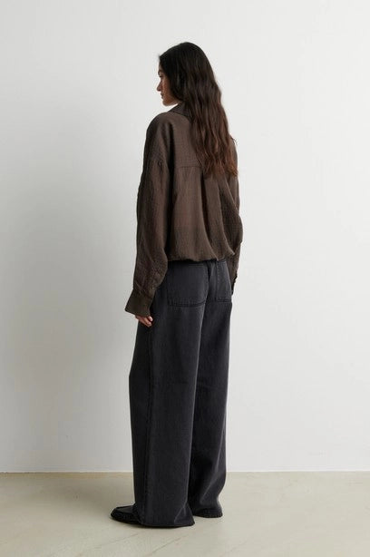 SECOND FEMALE Valaia Shirt Black Olive: negre camisas per a dona