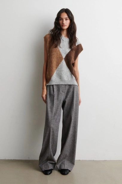 SECOND FEMALE Forca KNIT VEST Light GREY Melange: multicolor jersei per a dona