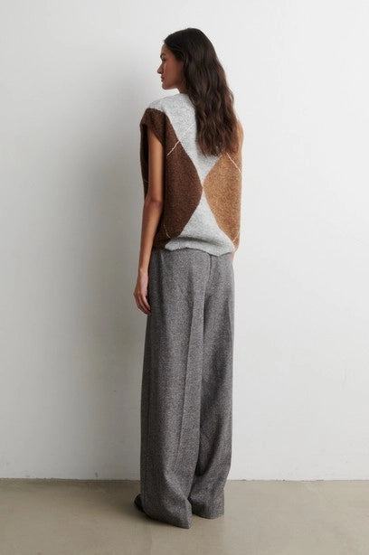 SECOND FEMALE Forca KNIT VEST Light GREY Melange: multicolor jersei per a dona