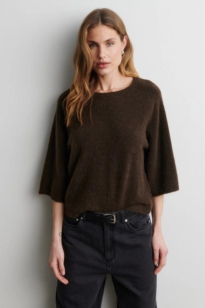 SECOND FEMALE Gabby KNIT SS O-neck Demitasse: multicolor jersei per a dona