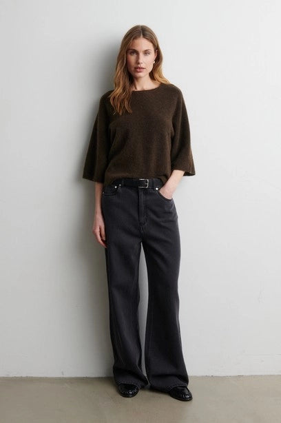 SECOND FEMALE Gabby KNIT SS O-neck Demitasse: multicolor jersei per a dona