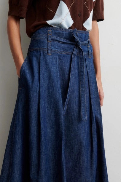 SECOND FEMALE Evana Denim Skirt BLUE Denim: blu gonna da donna