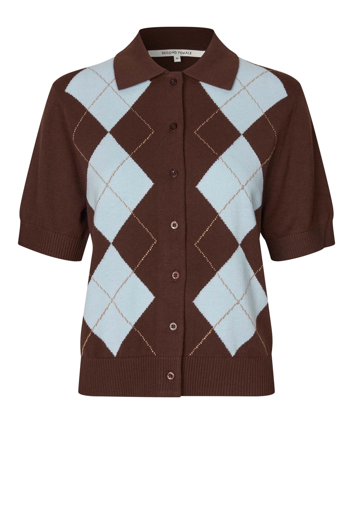 SECOND FEMALE Shailene KNIT Cardigan Demitasse: multicolor T-shirt til kvinder