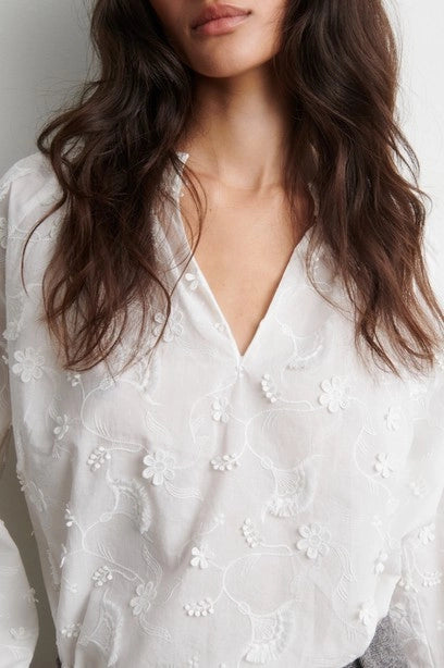 SECOND FEMALE Rosalil Blouse Bright White: blanc camisas per a dona