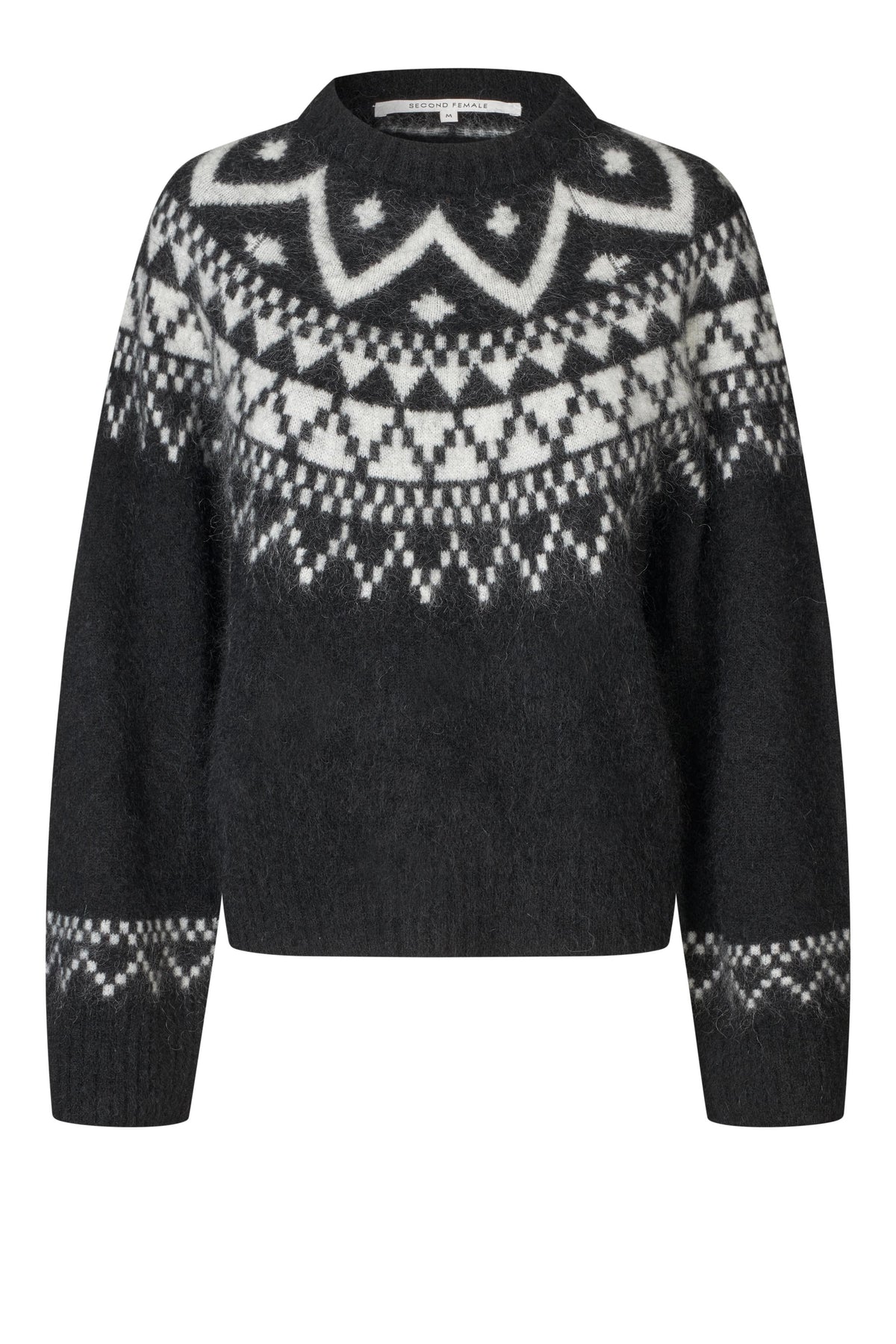 SECOND FEMALE Kalia KNIT Black: ブラック ニット レディース