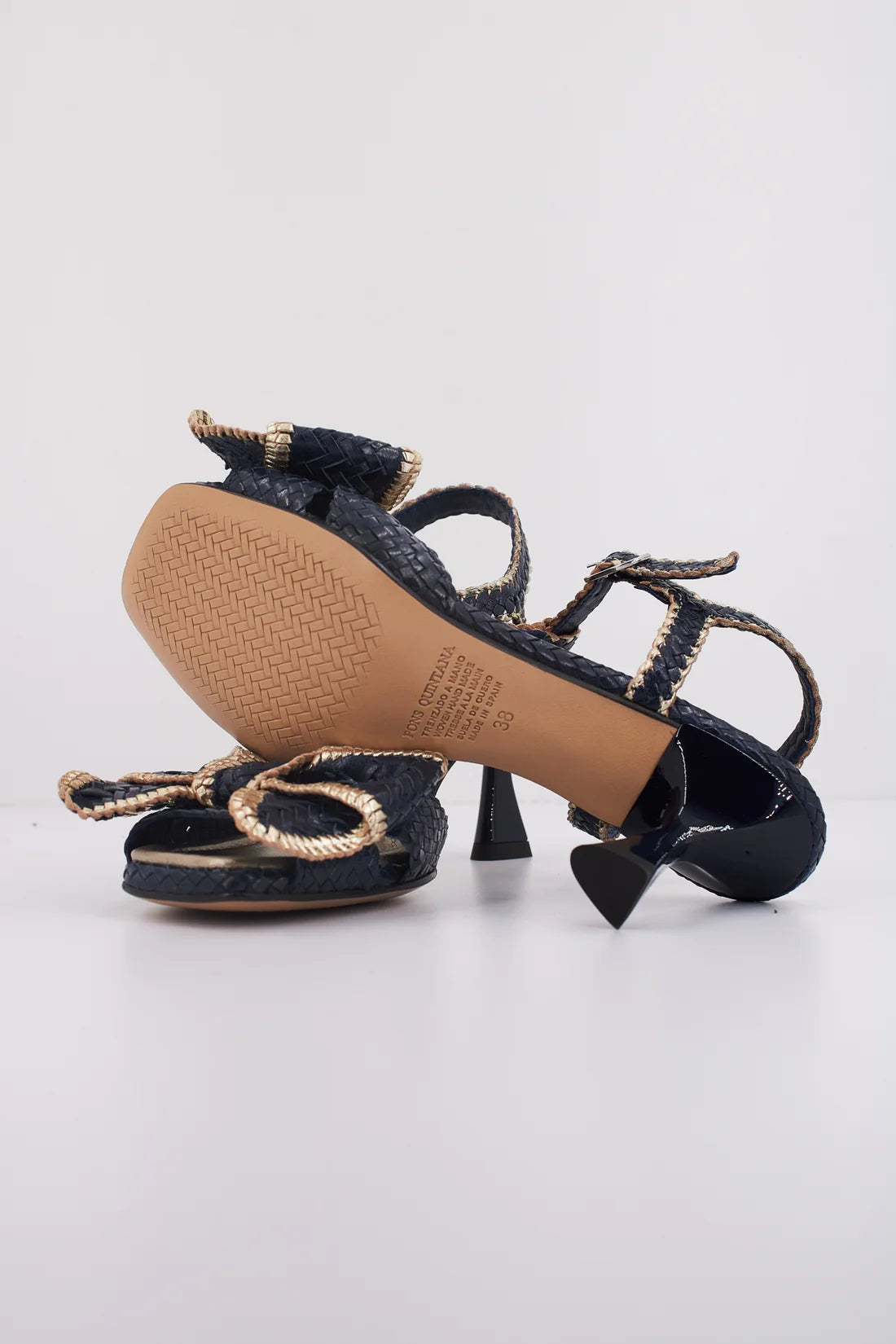 PONS QUINTANA FIJI Trenzado: bleu sandales pour femme
