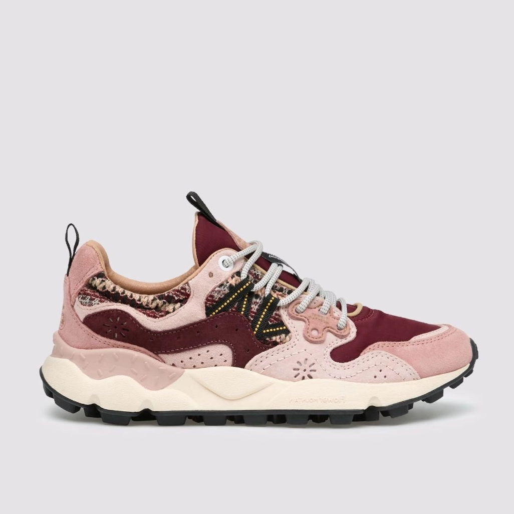 FLOWER MOUNTAIN Yamano 3 Woman Suede/woolen Knitting Purple-pink-brown: rose baskets pour femme