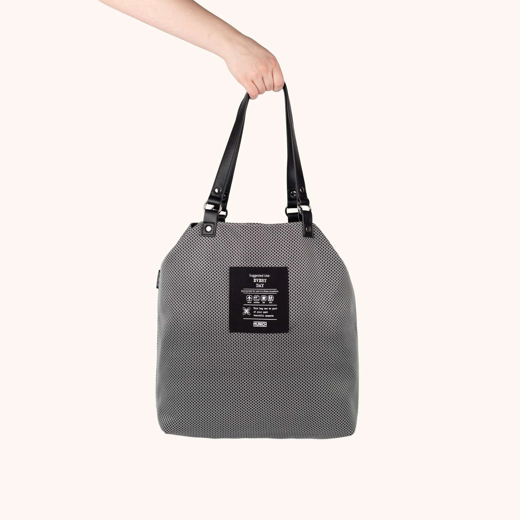 MUNICH | BOLSOS | MUJER | GOGO SPIN REVERSIBLE TOTE BAG | GRIS