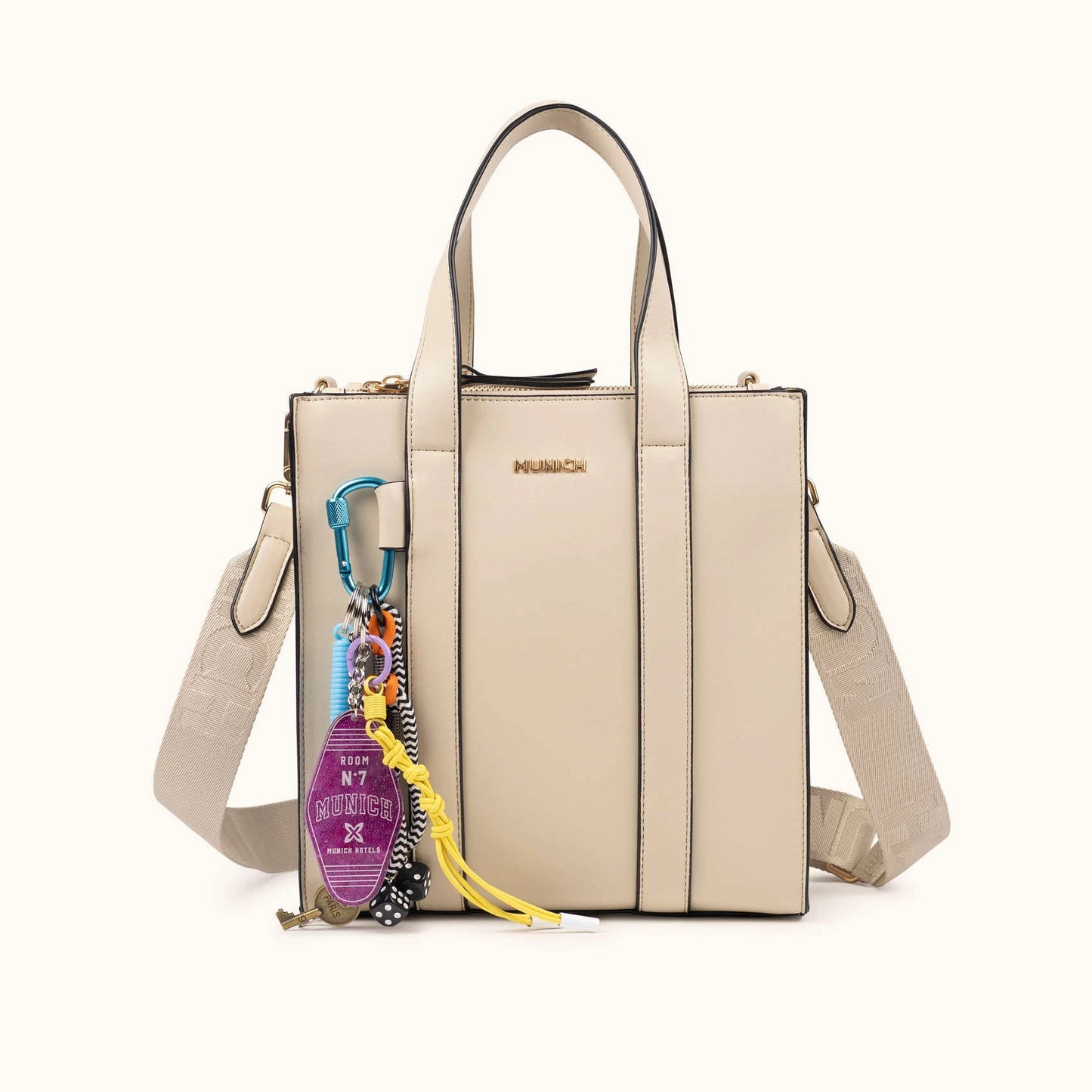 MUNICH | BOLSOS | MUJER | CHARMS CROSSBODY TOTE | BEIGE