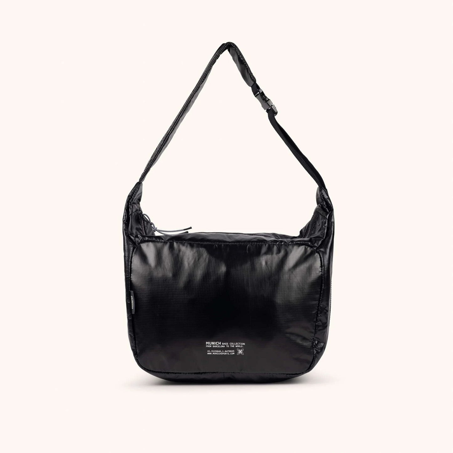 MUNICH | BOLSOS | MUJER | DEEP RECYCLED HOBO | NEGRO