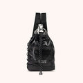 MUNICH | MOCHILA | MUJER | DEEP RECYCLED DRAWSTRING BACKPACK | NEGRO