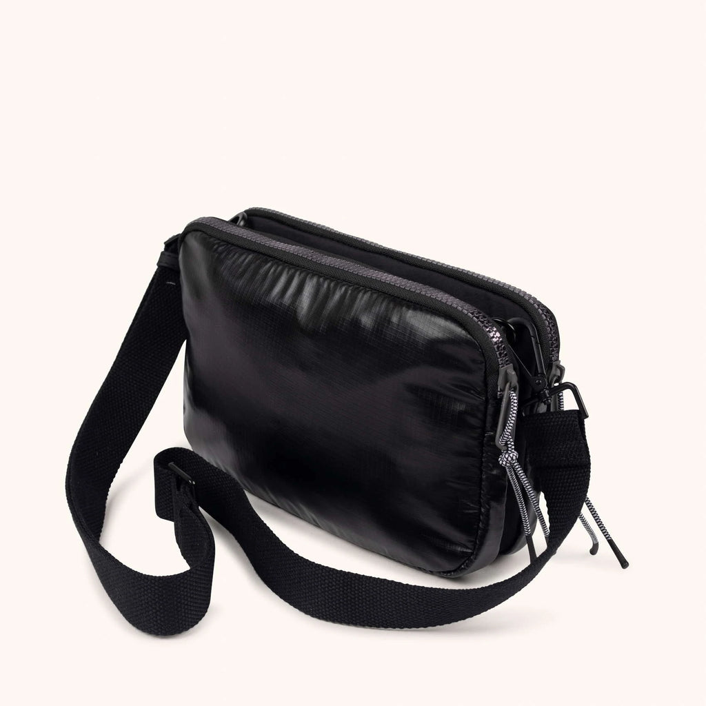 MUNICH | BOLSOS | MUJER | DEEP RECYCLED CROSSBODY DOUBLE | NEGRO